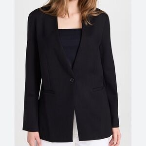 Spanx Perfect Collarless Black Blazer 1X